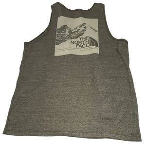 The North Face Gray Tank Top with Mountain Logo